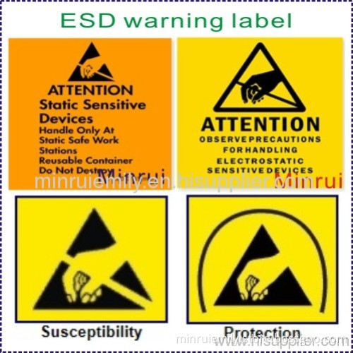 Esd Label,warning Security Stickers,ultra Destructible Labels